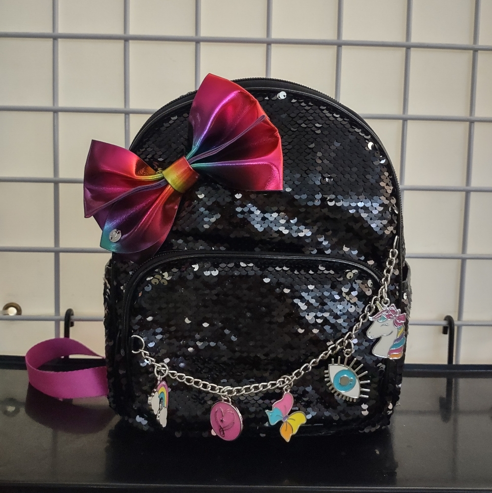 NWT Black Sequins Mini Backpack